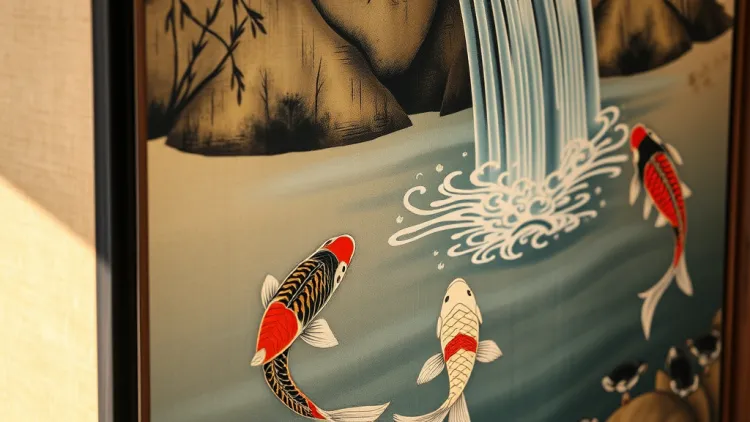 Koi v japonském umění a estetice Koi v japonském umění a estetice