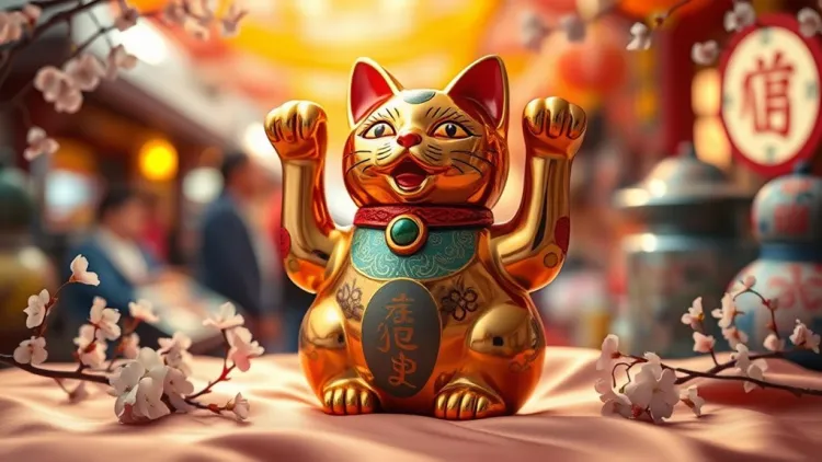 Maneki-neko - Symbolika a prvky designu Maneki-neko - Symbolika a prvky designu